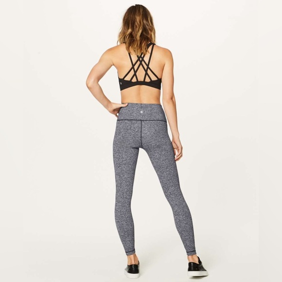 Lululemon Wunder Under Hi-Rise 7/8 Tight 25" in Heathered Black Size 2 - Picture 3 of 7